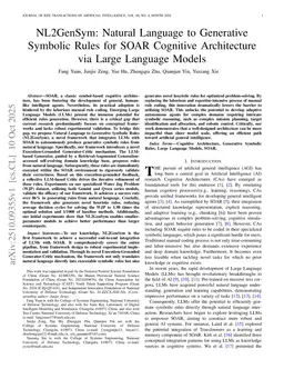 NL2GenSym: Natural Language to Generative Symbolic Rules for SOAR Cognitive Architecture via Large Language Models