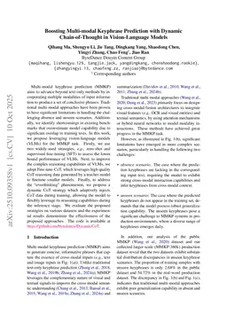 Boosting Multi-modal Keyphrase Prediction with Dynamic Chain-of-Thought in Vision-Language Models