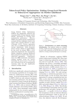 Token-Level Policy Optimization: Linking Group-Level Rewards to Token-Level Aggregation via Markov Likelihood