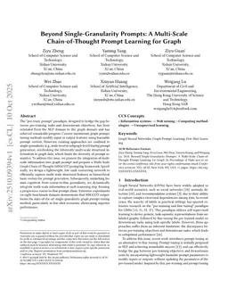 Beyond Single-Granularity Prompts: A Multi-Scale Chain-of-Thought Prompt Learning for Graph