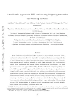 A Multimodal Approach to SME Credit Scoring Integrating Transaction and Ownership Networks