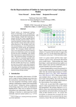On the Representations of Entities in Auto-regressive Large Language Models
