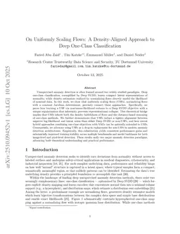On Uniformly Scaling Flows: A Density-Aligned Approach to Deep One-Class Classification