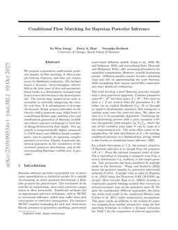 Conditional Flow Matching for Bayesian Posterior Inference