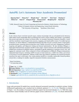 AutoPR: Let's Automate Your Academic Promotion!