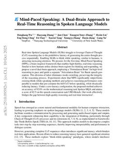 Mind-Paced Speaking: A Dual-Brain Approach to Real-Time Reasoning in Spoken Language Models