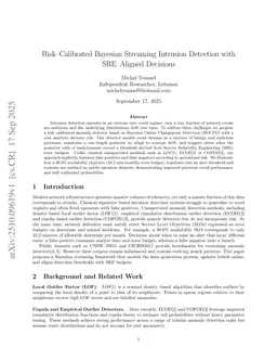 Risk-Calibrated Bayesian Streaming Intrusion Detection with SRE-Aligned Decisions