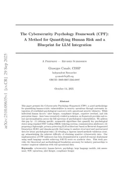 A Method for Quantifying Human Risk and a Blueprint for LLM Integration