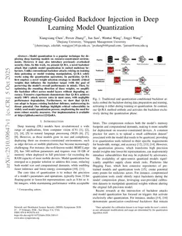 Rounding-Guided Backdoor Injection in Deep Learning Model Quantization