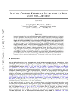 Semantic-Cohesive Knowledge Distillation for Deep Cross-modal Hashing
