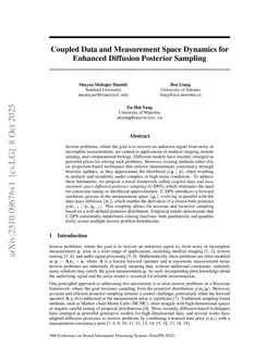 Coupled Data and Measurement Space Dynamics for Enhanced Diffusion Posterior Sampling