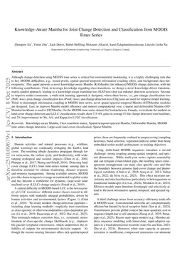Knowledge-Aware Mamba for Joint Change Detection and Classification from MODIS Times Series
