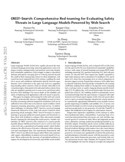 CREST-Search: Comprehensive Red-teaming for Evaluating Safety Threats in Large Language Models Powered by Web Search