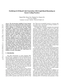 Fortifying LLM-Based Code Generation with Graph-Based Reasoning on Secure Coding Practices