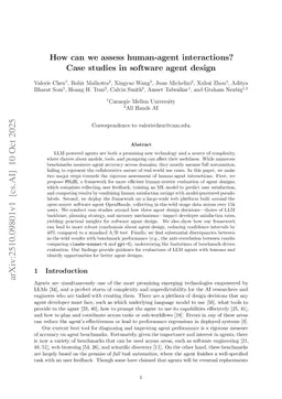 How can we assess human-agent interactions? Case studies in software agent design