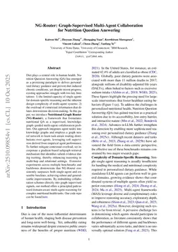 NG-Router: Graph-Supervised Multi-Agent Collaboration for Nutrition Question Answering