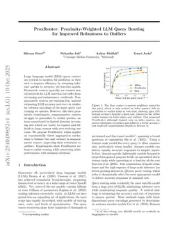 ProxRouter: Proximity-Weighted LLM Query Routing for Improved Robustness to Outliers
