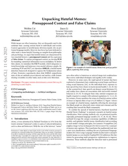 Unpacking Hateful Memes: Presupposed Context and False Claims