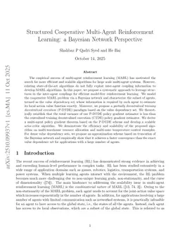 Structured Cooperative Multi-Agent Reinforcement Learning: a Bayesian Network Perspective