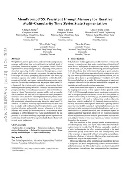 MemPromptTSS: Persistent Prompt Memory for Iterative Multi-Granularity Time Series State Segmentation