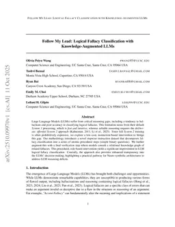 Follow My Lead: Logical Fallacy Classification with Knowledge-Augmented LLMs