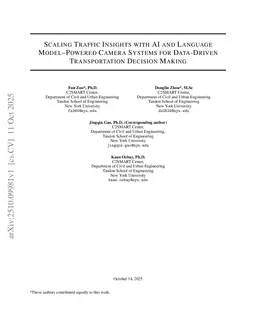 Scaling Traffic Insights with AI and Language Model-Powered Camera Systems for Data-Driven Transportation Decision Making