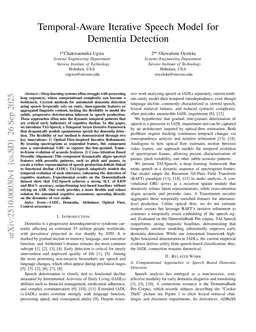 Temporal-Aware Iterative Speech Model for Dementia Detection