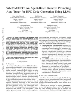 VibeCodeHPC: An Agent-Based Iterative Prompting Auto-Tuner for HPC Code Generation Using LLMs