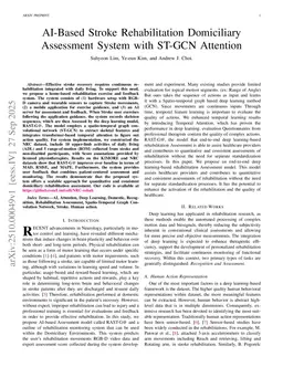 AI-Based Stroke Rehabilitation Domiciliary Assessment System with ST_GCN Attention