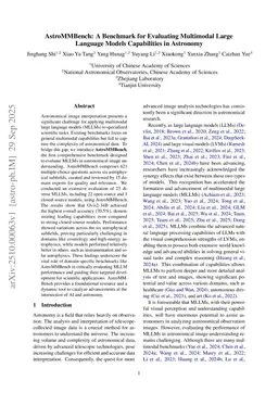 AstroMMBench: A Benchmark for Evaluating Multimodal Large Language Models Capabilities in Astronomy