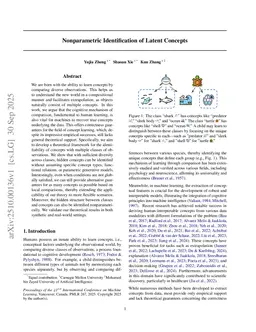 Nonparametric Identification of Latent Concepts