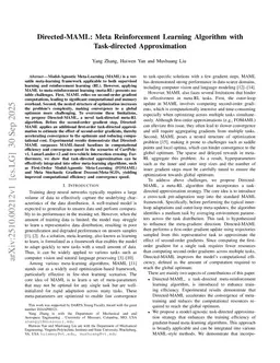 Directed-MAML: Meta Reinforcement Learning Algorithm with Task-directed Approximation