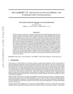 SecureBERT 2.0: Advanced Language Model for Cybersecurity Intelligence