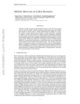 MOLM: Mixture of LoRA Markers