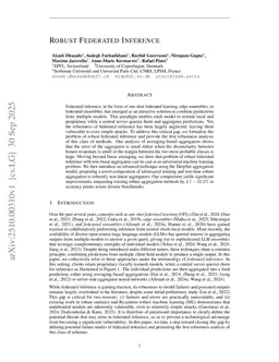 Robust Federated Inference