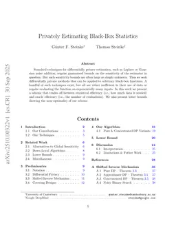 Privately Estimating Black-Box Statistics