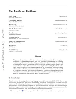 The Transformer Cookbook