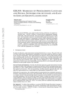 GDLNN: Marriage of Programming Language and Neural Networks for Accurate and Easy-to-Explain Graph Classification
