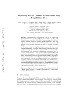 Improving Virtual Contrast Enhancement using Longitudinal Data
