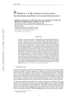 PodEval: A Multimodal Evaluation Framework for Podcast Audio Generation