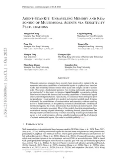 Agent-ScanKit: Unraveling Memory and Reasoning of Multimodal Agents via Sensitivity Perturbations