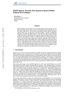 MOSS-Speech: Towards True Speech-to-Speech Models Without Text Guidance
