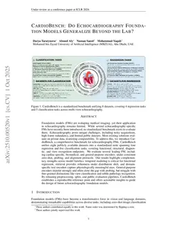 CardioBench: Do Echocardiography Foundation Models Generalize Beyond the Lab?