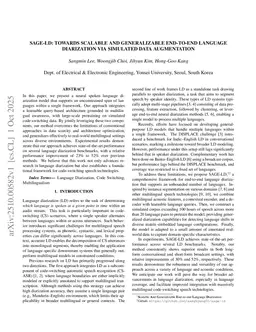 SAGE-LD: Towards Scalable and Generalizable End-to-End Language Diarization via Simulated Data Augmentation