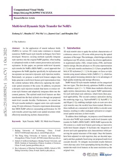 Multi-level Dynamic Style Transfer for NeRFs