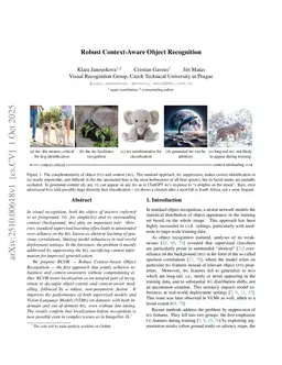 Robust Context-Aware Object Recognition