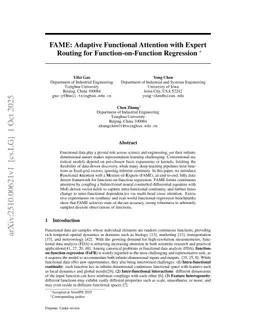 FAME: Adaptive Functional Attention with Expert Routing for Function-on-Function Regression