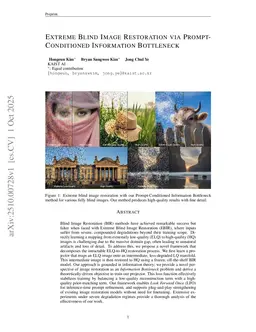 Extreme Blind Image Restoration via Prompt-Conditioned Information Bottleneck