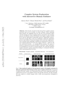 Complex System Exploration with Interactive Human Guidance