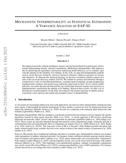 Mechanistic Interpretability as Statistical Estimation: A Variance Analysis of EAP-IG